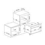 Smeg SF4104VCN 41公升 60厘米 嵌入式蒸焗爐